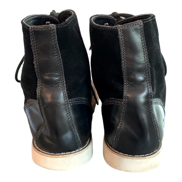 Original Penguin Ned Boots Black Leather Suede Lace-Up Chukka Men's US 10 - Picture 2 of 7